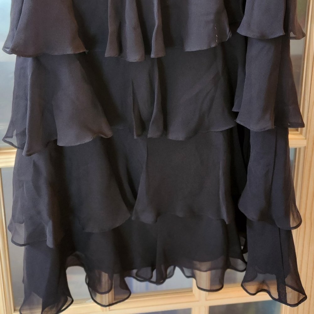 Lauren Ralph Lauren - Vintage 100% silk black skirt